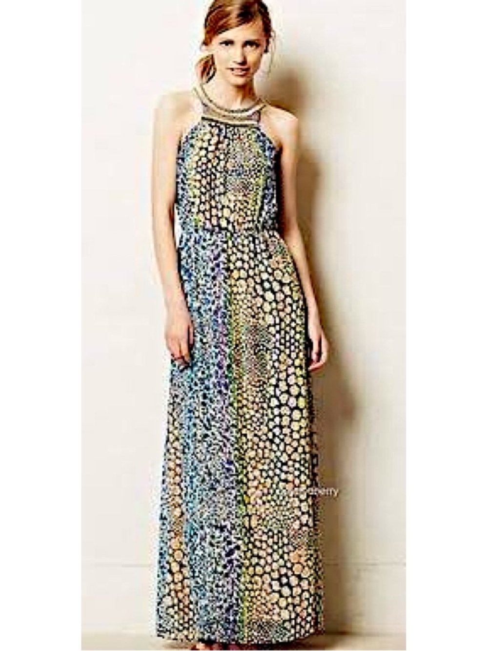 HD in Paris Anthropologie Mayacamas Halter Dress